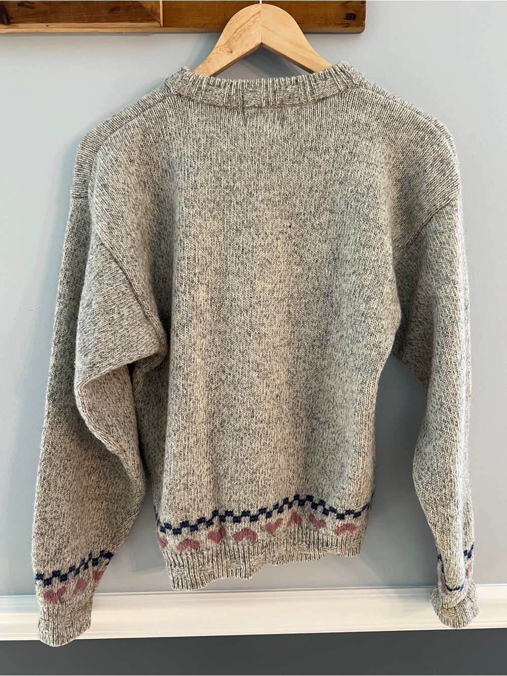 Vintage Woolrich Sheep Bunny Folk Art Wool Sweater Cottagecore Grandma - Picture 3 of 9